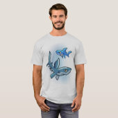 T-shirt requins (Devant entier)