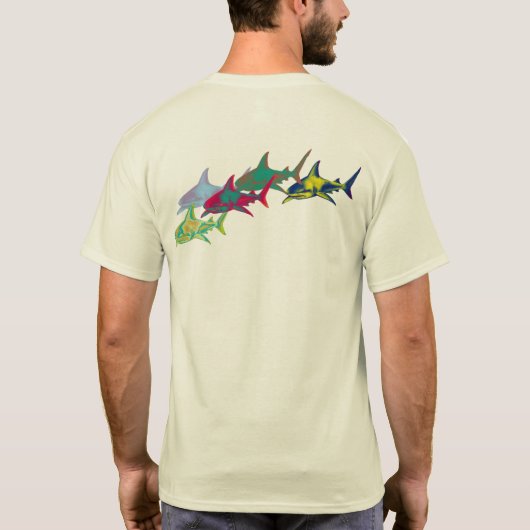 T-shirt requins colorés (Dos)