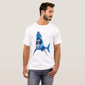 T-shirt Requins dans l'eau (Devant entier)