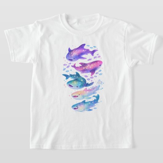 T-Shirt Requins Galaxie Cosmique (Poser)