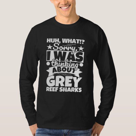 T-shirt Requins gris récif (Devant)