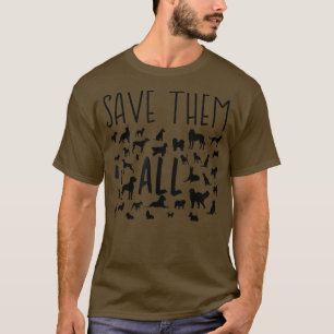 T-shirt Rescue Dog T save them all