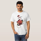 T-shirt Réseau Dragon eats meat (Devant entier)