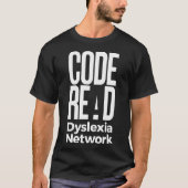 T-shirt Réseau Dyslexie Lecture Code (Devant)