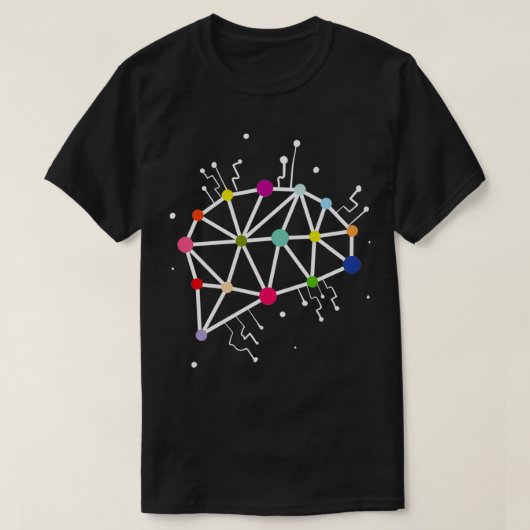 T-shirt Réseau neuronal Cool de données Science Apprentiss (Design devant)