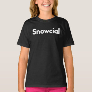 T-shirt Réseau social de la neige