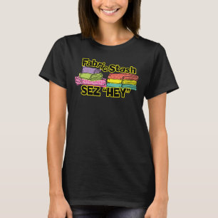 T-shirt Réserve de tissus drôle accumulation couture pique