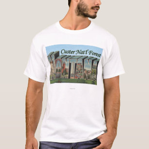 T-shirt Réserve forestière de Custer, Montana