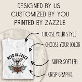 T-shirt Réserver Chemise d'Halloween Lire en paix