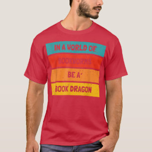 T-shirt Réserver Dragon Design Bibliothécaire Book Lovers 