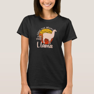 T-shirt Réservez le Drame Pour Votre Anniversaire De Lama