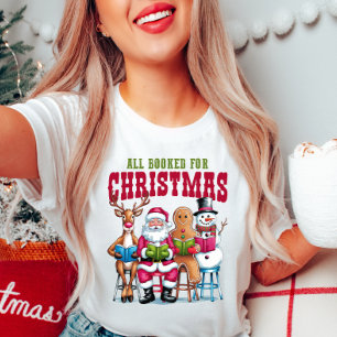 T-shirt Réservez une chemise club de livres de Noël