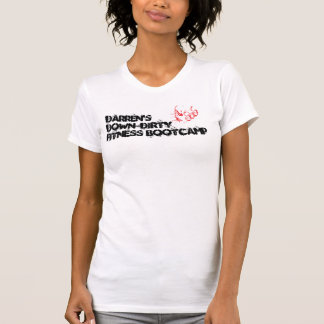 T-shirt Réservoir triple de blanc de dames de camp de D