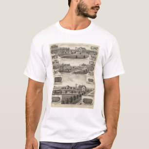 T-shirt Résidences et fermes, le comté de Sumner, le