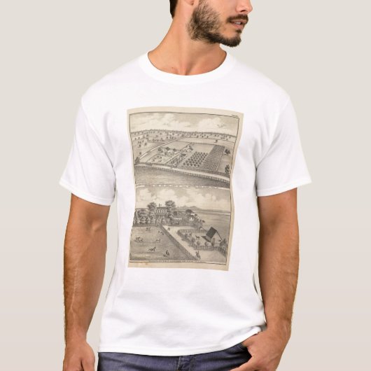 T-shirt Résidences, la station du noir (Devant)