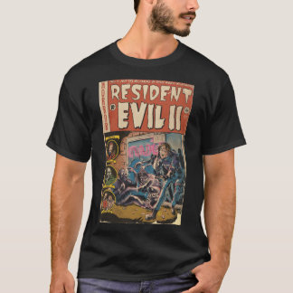T-shirt Resident Evil 2 fan art Comic book cover boy frien