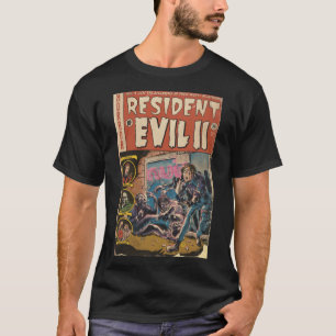 T-shirt Resident Evil 2 fan art Couverture de bande dessin