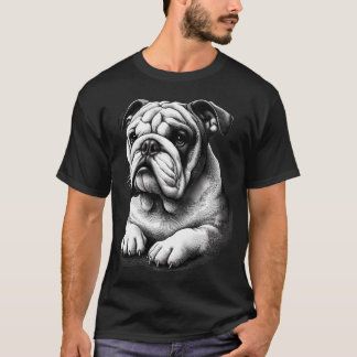 T-shirt Résilience du bouledogue : compagnon fidèle pour l