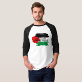 T-shirt Résilience palestinienne et baseball solidaire (Devant entier)