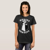 T-shirt Resist Gravity Motivational  Kettlebell press work (Devant entier)