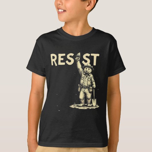 T-shirt Résistance à l'ours 1 (Devant)