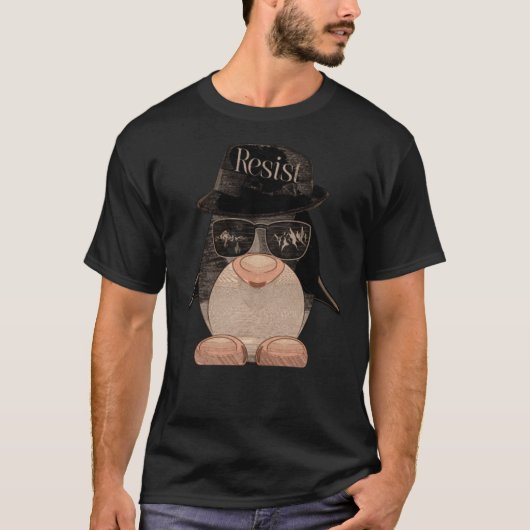 T-shirt résistance au pingouin (Devant)