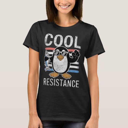 T-shirt Résistance Cool subtile Tarifs de pingouin protest (Devant)
