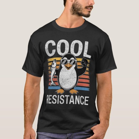 T-shirt Résistance Cool subtile Tarifs de pingouin protest (Devant)