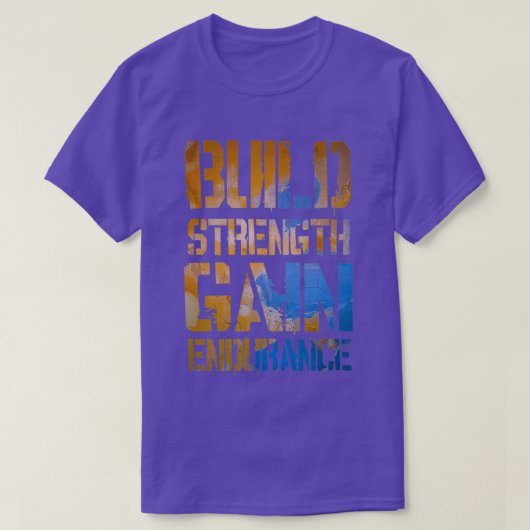 T-shirt résistance de construction endurance T 1 (Design devant)