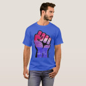 T-shirt Résistance de la fierté bi (Devant entier)