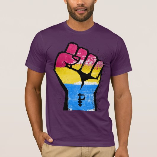 T-shirt Résistance de la fierté pan (Devant)