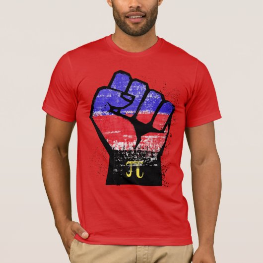 T-shirt Résistance de la fierté poly (Devant)