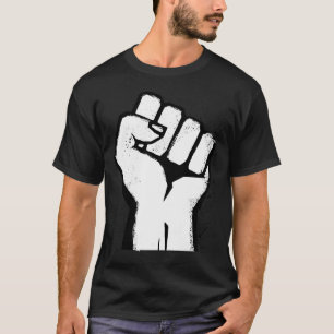 T-shirt Résistance du Poing Blanc