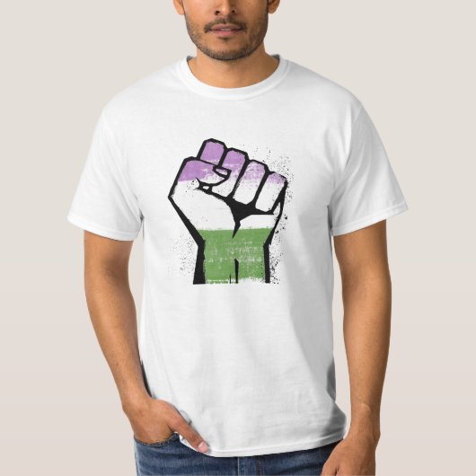 T-SHIRT RÉSISTANCE GENDERQUEER (Devant)
