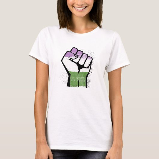 T-SHIRT RÉSISTANCE GENDERQUEER (Devant)