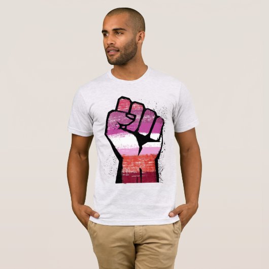 T-shirt Résistance lesbienne (Devant entier)