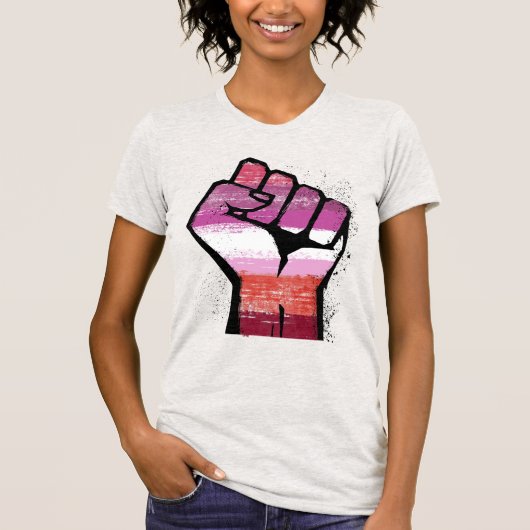 T-shirt Résistance lesbienne (Devant)