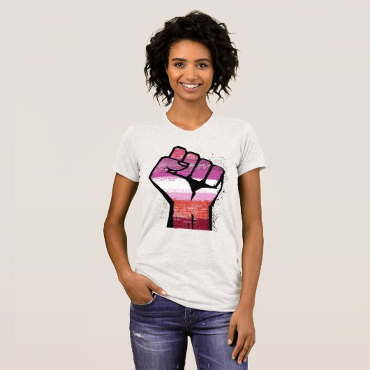 T-shirt Résistance lesbienne (Devant entier)
