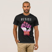 T-shirt Résistance lesbienne (Devant entier)