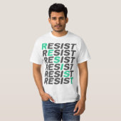T-shirt Résister à l'anti-Trump (Devant entier)