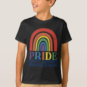T-shirt Résister à Trump Supprimer Têtu Orange Tendance M