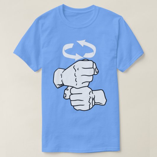 T-shirt Résister American Sign Language ASL Enseignant Int (Design devant)