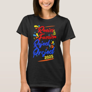 T-shirt Résister au fascisme Rejeter le projet 2025