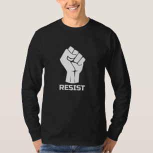 T-shirt Résister avec le poing - en blanc