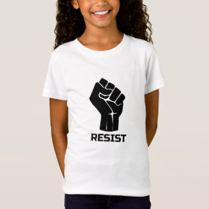 T-Shirt Résister avec le poing - en noir
