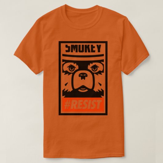 T-shirt RÉSISTER avec Smokey (Design devant)