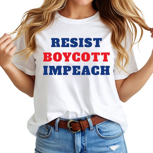 T-shirt Résister Boycott Impeachment