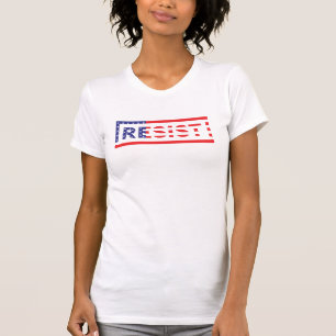 T-shirt RÉSISTER  Drapeau des États-Unis