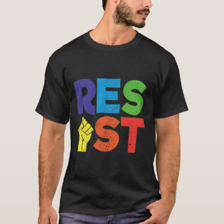 T-shirt Résister Gay Lgbt Community Support Don For Queer
