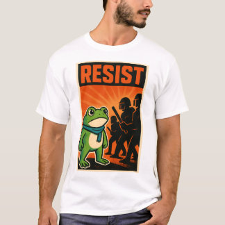 T-shirt résister grenouille, résistance grenouille, portla